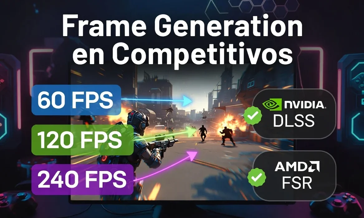 Cómo usar Frame Generation en juegos competitivos sin aumentar demasiado la latencia