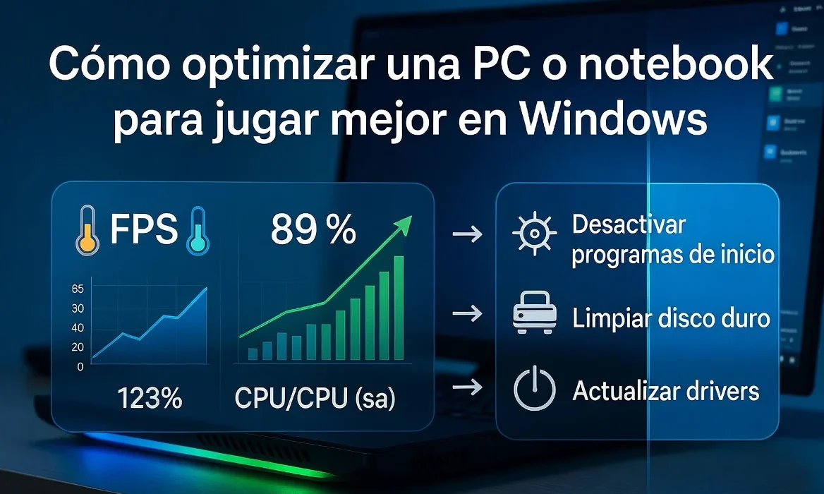 Cómo optimizar una PC o notebook para jugar mejor en Windows