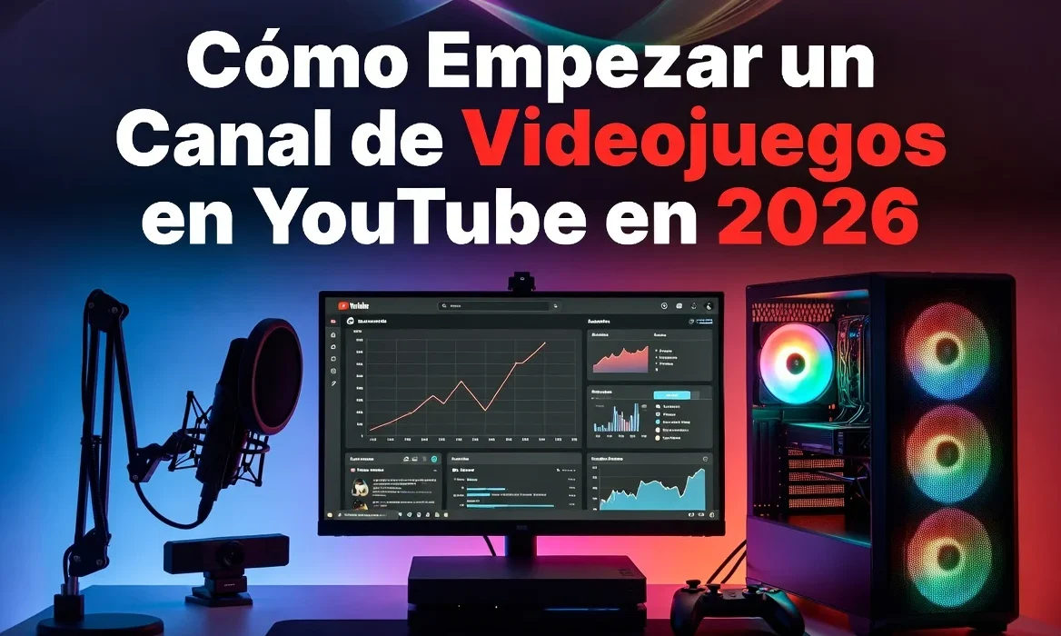 Cómo empezar un canal de videojuegos en YouTube en 2026