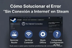 Cómo solucionar el error “sin conexión a internet” al instalar juegos en Steam