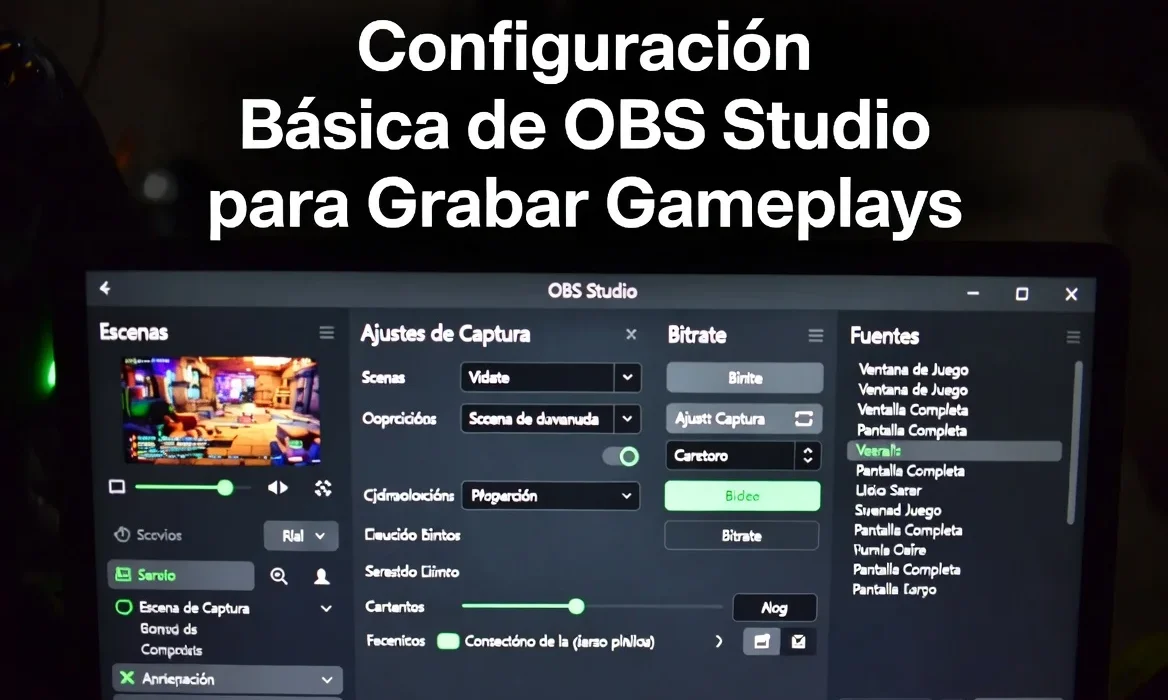 Configuración básica de OBS Studio para grabar gameplays