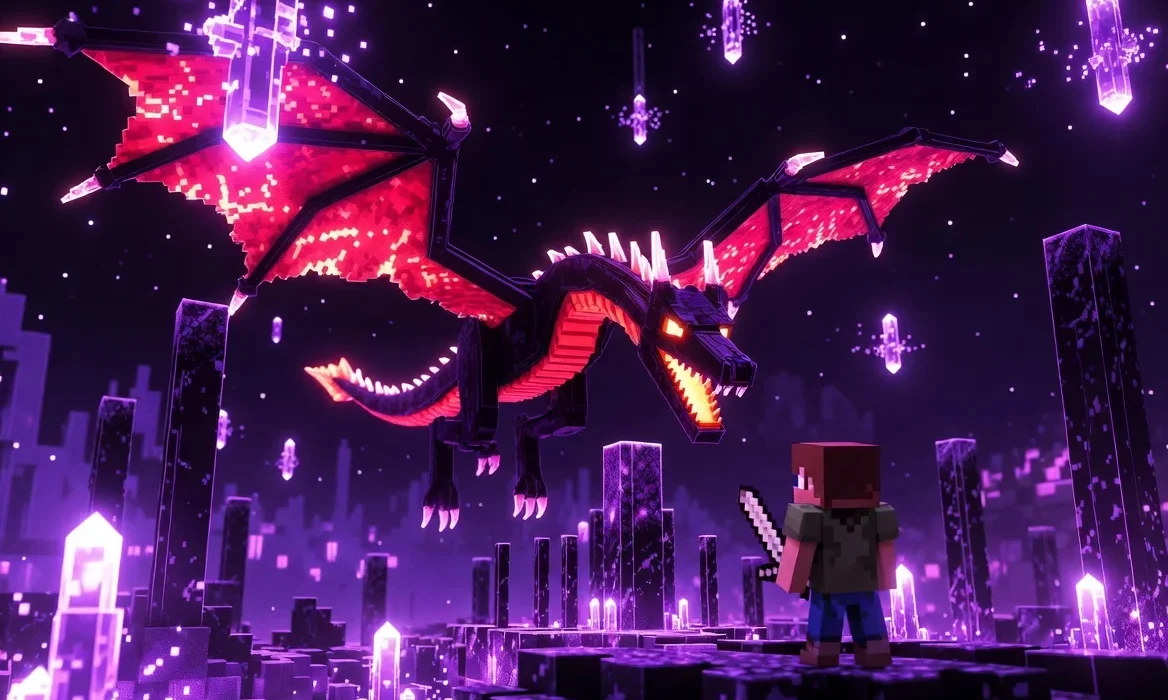 Cómo derrotar a la dragona del End en Minecraft Survival Hardcore