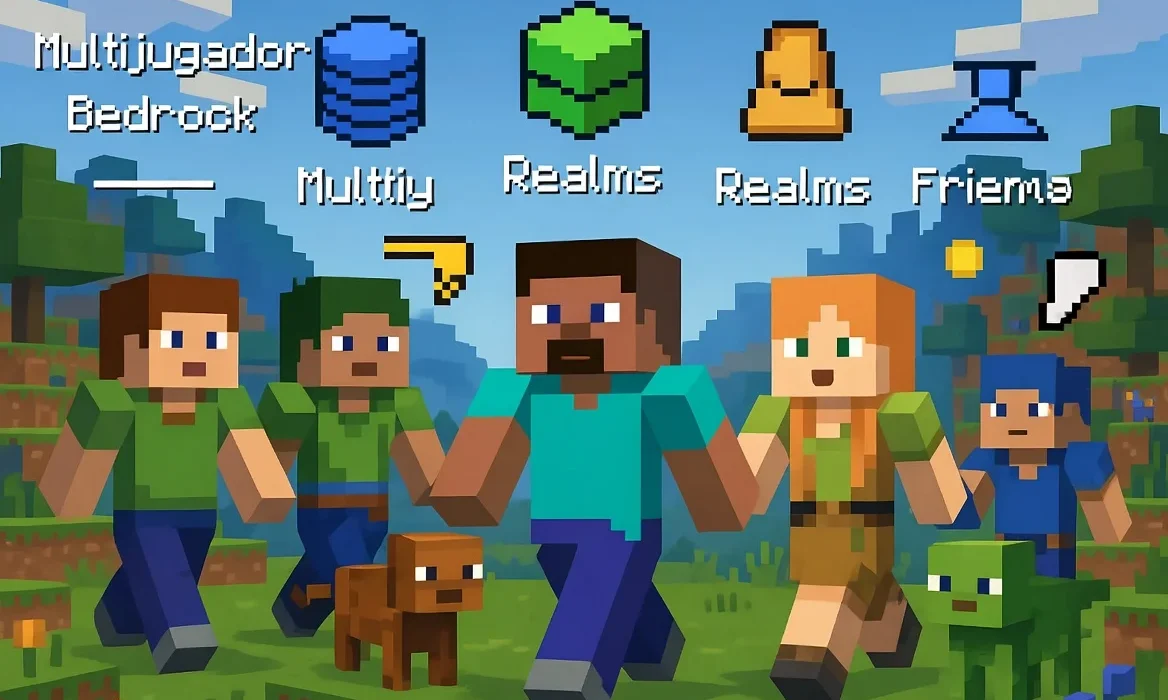 Cómo jugar multijugador en Minecraft Bedrock Edition