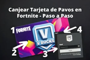 Cómo canjear una tarjeta de paVos de Fortnite paso a paso